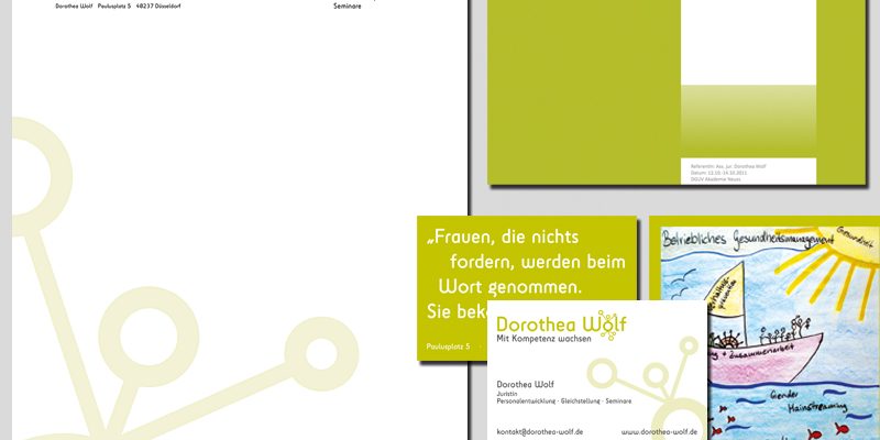 DOROTHEA WOLF – MIT KOMPETENZ WACHSEN | Geschäftsausstattung