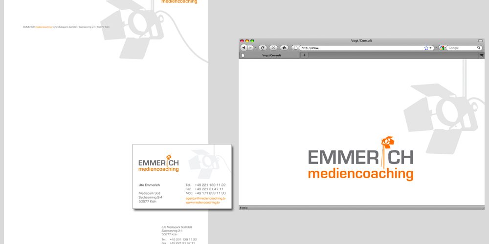 EMMERICH MEDIENCOACHING Geschäftsausstattung