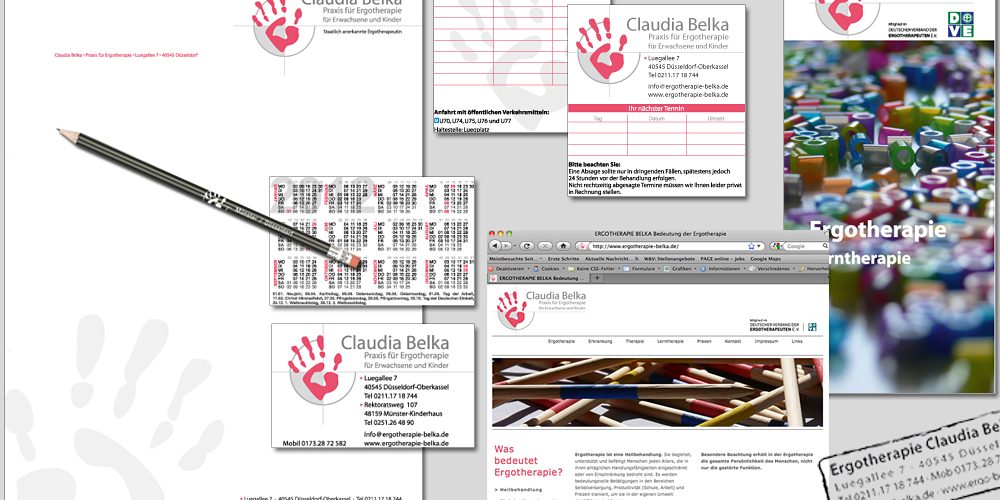 ERGOTHERAPIE CLAUDIA BELKA GESCHÄFTSAUSSTATTUNG