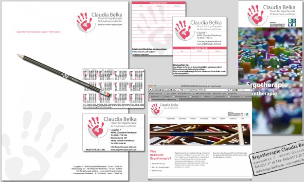 ERGOTHERAPIE CLAUDIA BELKA GESCHÄFTSAUSSTATTUNG