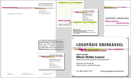 LOGOPÄDIE OBERKASSEL Geschäftsausstattung