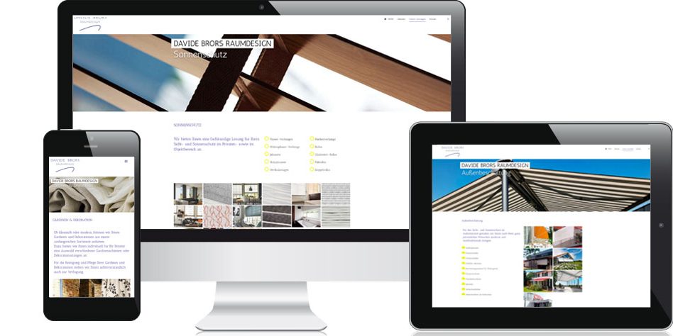 Darstellung der Webseite von Brors Raumdesign