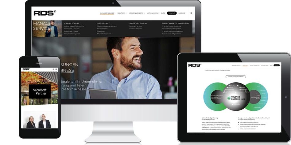 Unternehmenswebseite von RDS CONSULTING